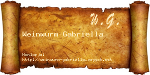 Weinwurm Gabriella névjegykártya